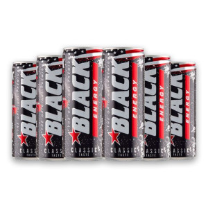 Black Energy Gazowany napój energetyzujący 250 ml x 6 sztuk