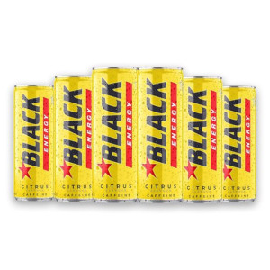 Black napój energetyzujący o smaku cytryny 250ml x 6 sztuk