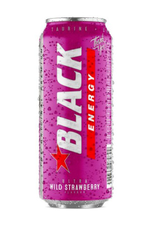 Black Energy Wild Strawberry Flavour 500 ml