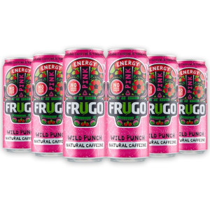 Frugo Wild Puch Pink Energy Gazowany napój energetyzujący 330 ml x 6 sztuk