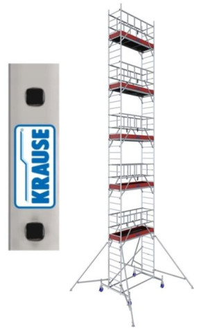 Rusztowanie aluminiowe jezdne Krause ProTec 12,3m