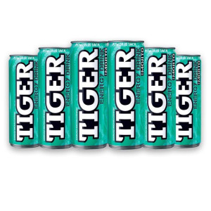 Tiger Gazowany napój energetyzujący o smaku mojito 250 ml x 6 sztuk