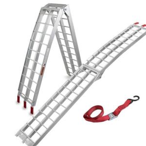 Rampa Aluminiowa Składana Bituxx 340kg Udźwigu 1 Sztuka