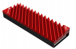 Radiator na dysk M2 Jonsbo M.2-3 SSD + Thermopady RED
