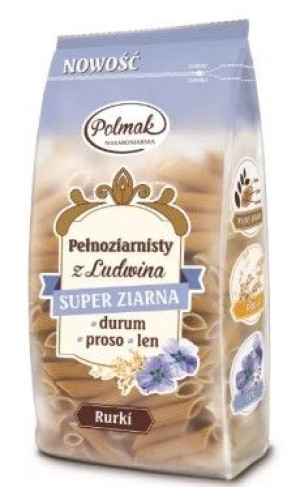 Polmak Makaron Pełnoziarnisty rurki 400 g
