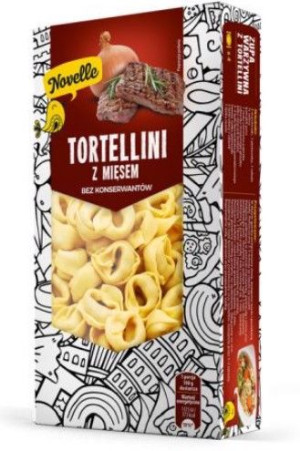 Makarony Polskie Novelle Makaron Torlellini z mięsem 250g