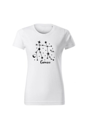 Koszulka T-shirt Biała znak zodiaku Bliźnięta rozmiar M