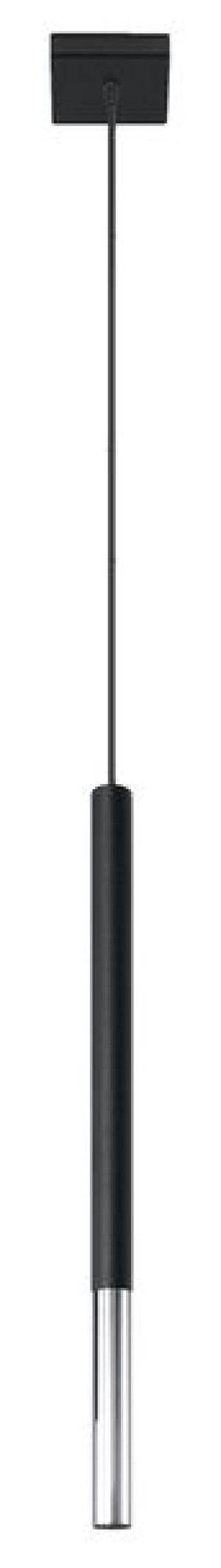 Zwis Mozaica 1 czarny chrom lampa wisząca do salonu nad stół