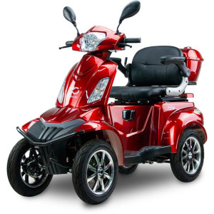 Skuter elektryczny pojazd inwalidzki BILI BIKE SHINO QUADRO GEL czerwony