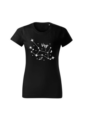 Koszulka T-shirt Czarna znak zodiaku Panna rozmiar XL