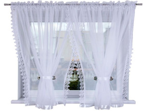 Firana Gotowa CORDOBA 300x120 WOAL Firanka 3-metry