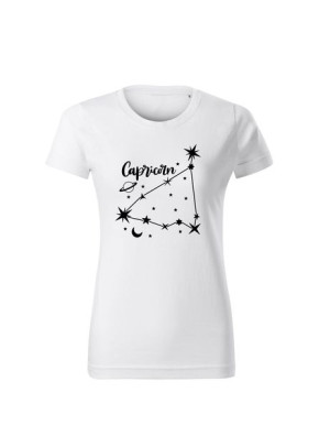 Koszulka T-shirt Biała znak zodiaku Koziorożec rozmiar M