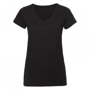 Koszulka damska HD Vneck Russell Czarny XS