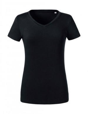 Koszulka damska V-neck Pure Organic Russell Czarny L