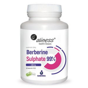 Berberine Sulphate 99% 400 mg 60 Vege kaps. Aliness