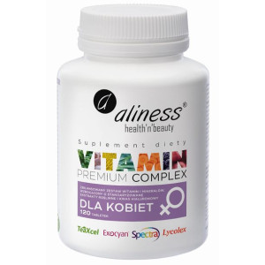 Premium Vitamin Complex dla kobiet 120 tabletek Aliness