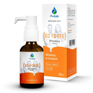 Witamina D3 FORTE 2000 z lanoliny 30ml Aliness
