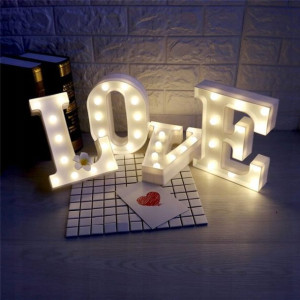 Litery Literki Led Świecące Napisy Białe 3d 22cm