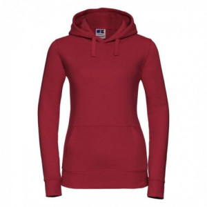 Damska bluza Authentic z kapturem Russell Classic Red M