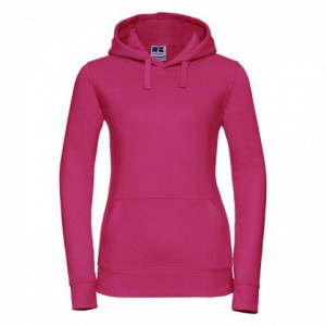 Damska bluza Authentic z kapturem Russell Fuchsia 57 XL