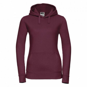 Damska bluza Authentic z kapturem Russell Burgund 41 S