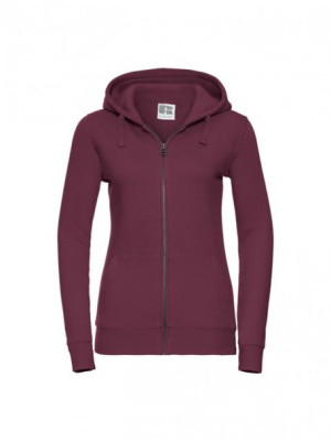 Damska bluza Authentic z kapturem rozpinana Russell Burgund 41 XL