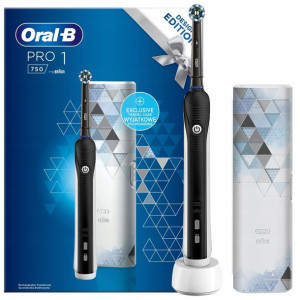 Szczoteczka Oral-B Pro 1 750 Czarna + białe etui