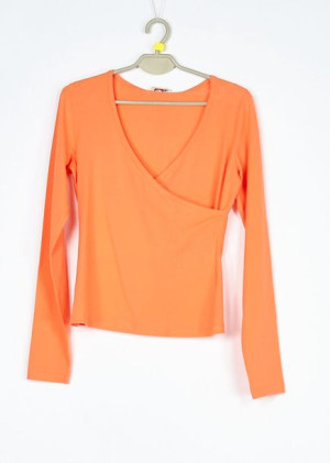 Bluzka Damska Pomarańczowa Basic Vanila R. 38