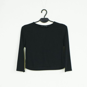 Bluzka Damska Czarna Crop Top Boohoo Rozmiar 42