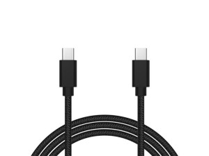 66-156  Przył.usb-c - usb-c 2.0 1,5m czarne plec