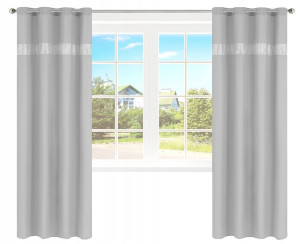 Modne ZASŁONY z CYRKONIAMI 145x250 Zasłona