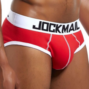 Sexowne slipy bawełniane Jockmail, czerwone XL