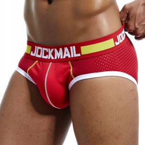 Oddychające slipy Jockmail, kolor czerwony XXL