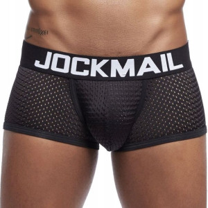 Bokserki siateczkowe Jockmail, kolor czarny XXL