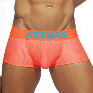 Bokserki siateczkowe Jockmail, kolor pomarańcz XL