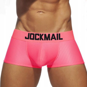 Bokserki siateczkowe Jockmail, kolor różowy L