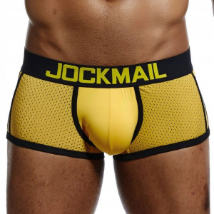 Bokserki siateczkowe Jockmail, kolor zółty XL