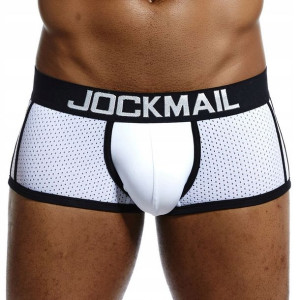 Bokserki siateczkowe Jockmail, kolor biały XL