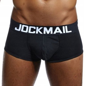 Bokserki bawełniane Jockmail, kolor czarny L