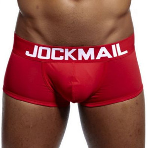 Bokserki bawełniane Jockmail, kolor czerwony XL