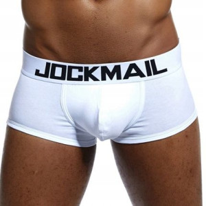 Bokserki bawełniane Jockmail, kolor biały XXL