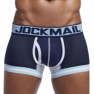 Bokserki siateczkowe Jockmail, kolor granatowy XL