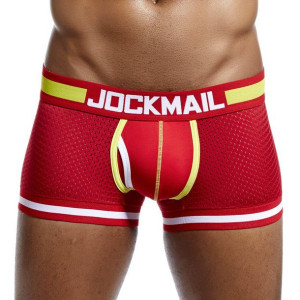 Bokserki siateczkowe Jockmail, kolor czerwony, XXL