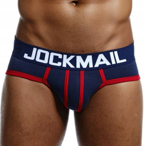 Sexowne slipy bawełniane Jockmail, granatowe XXL