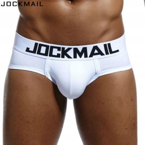 Slipy bawełniane Jockmail, kolor biały XXL