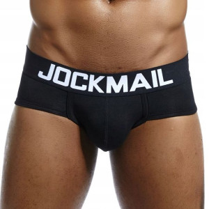 Slipy bawełniane Jockmail, kolor czarny XL