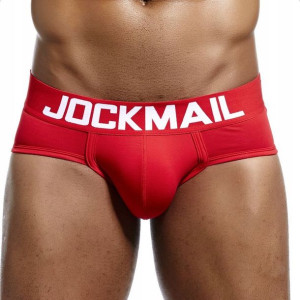 Slipy bawełniane Jockmail, kolor czerwony L