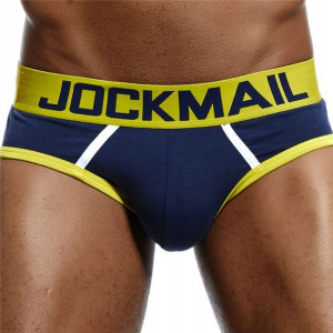Slipy bawełniane Jockmail, kolor granatowy XL