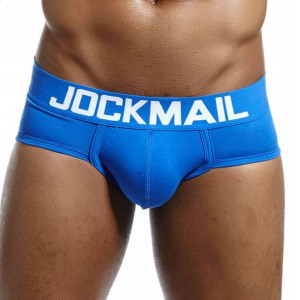 Slipy bawełniane Jockmail, kolor niebieski L