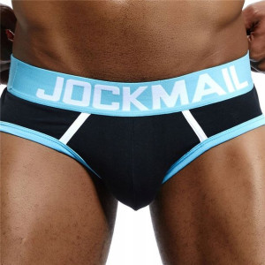 Slipy bawełniane Jockmail, kolor niebieski XL